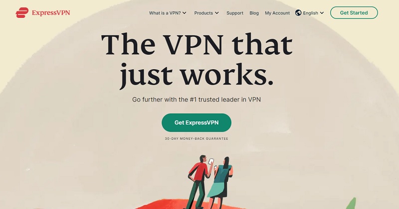 ExpressVPN homepage